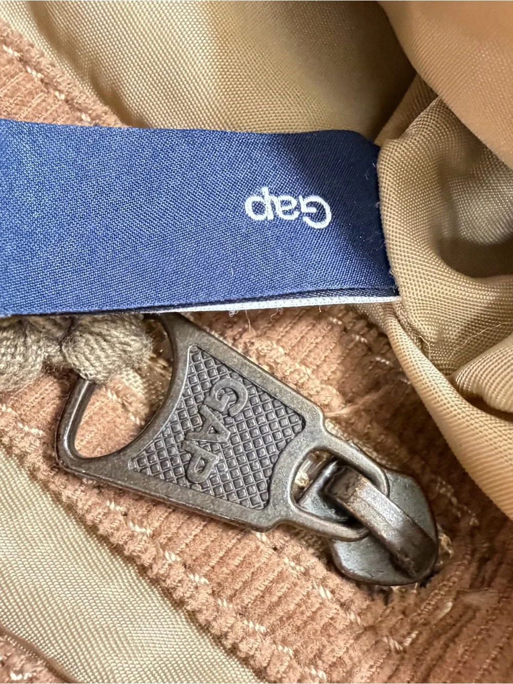 GAP Brown Canvas Shoulder Bag with Front Pocket